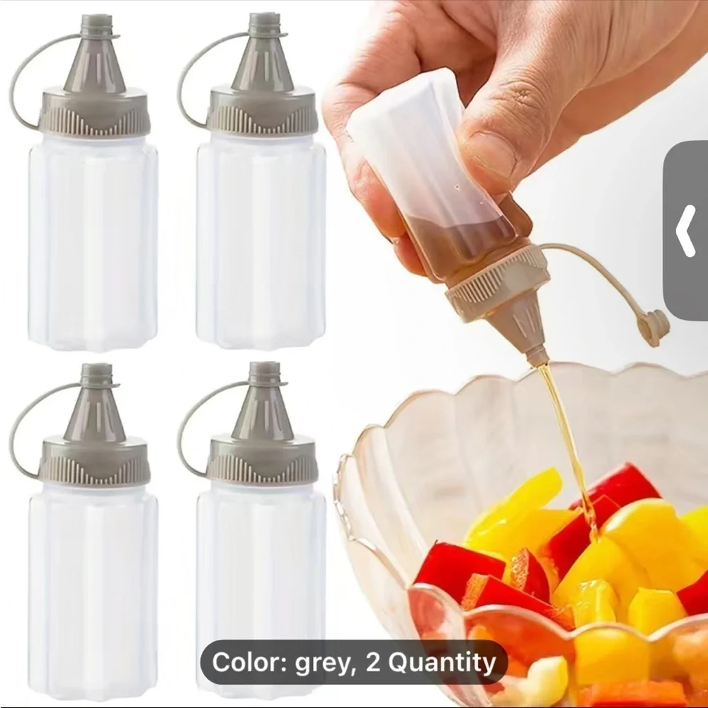 NEW Set of Two Mini Sauce Bottles